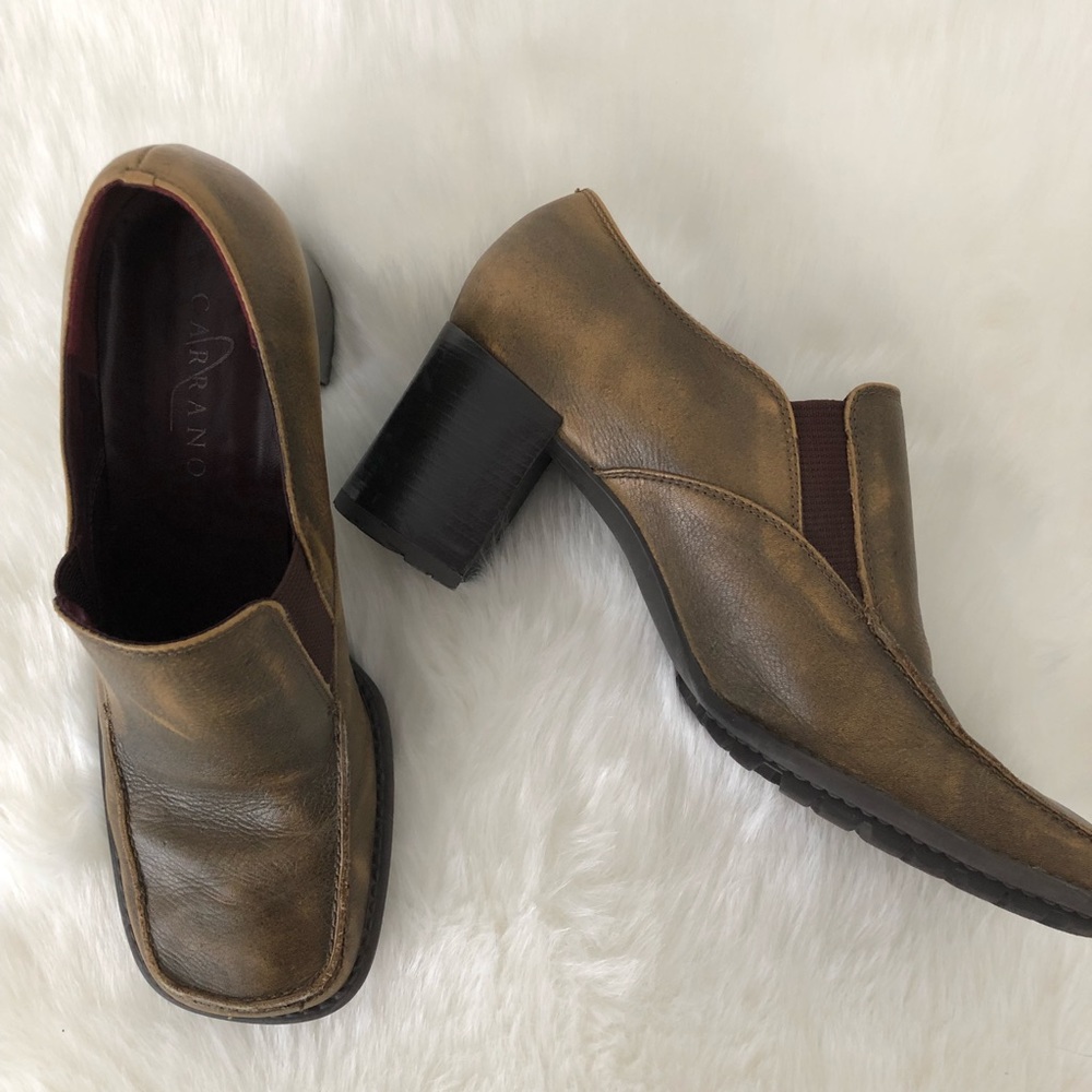 Carrano Chunky Heel Shoes Size 8